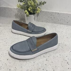 Patina Boardwalk Penny Loafers in Glacier Blue Size 6